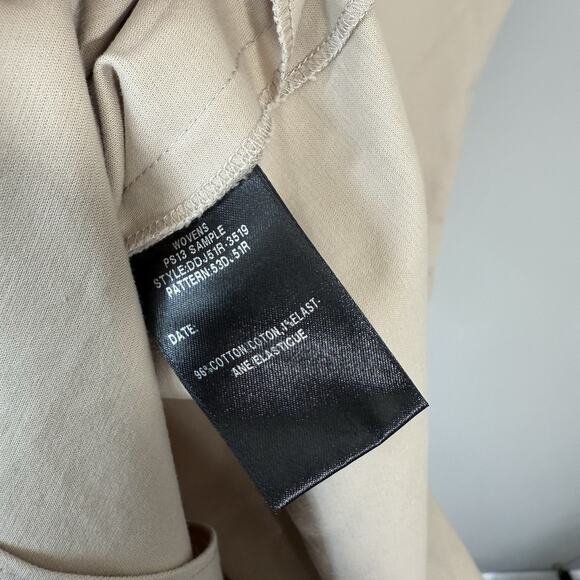 Lafayette 148 New York Zip Front Midi Dress Beige Size 8 Career Office Work READ - Picture 6 of 6